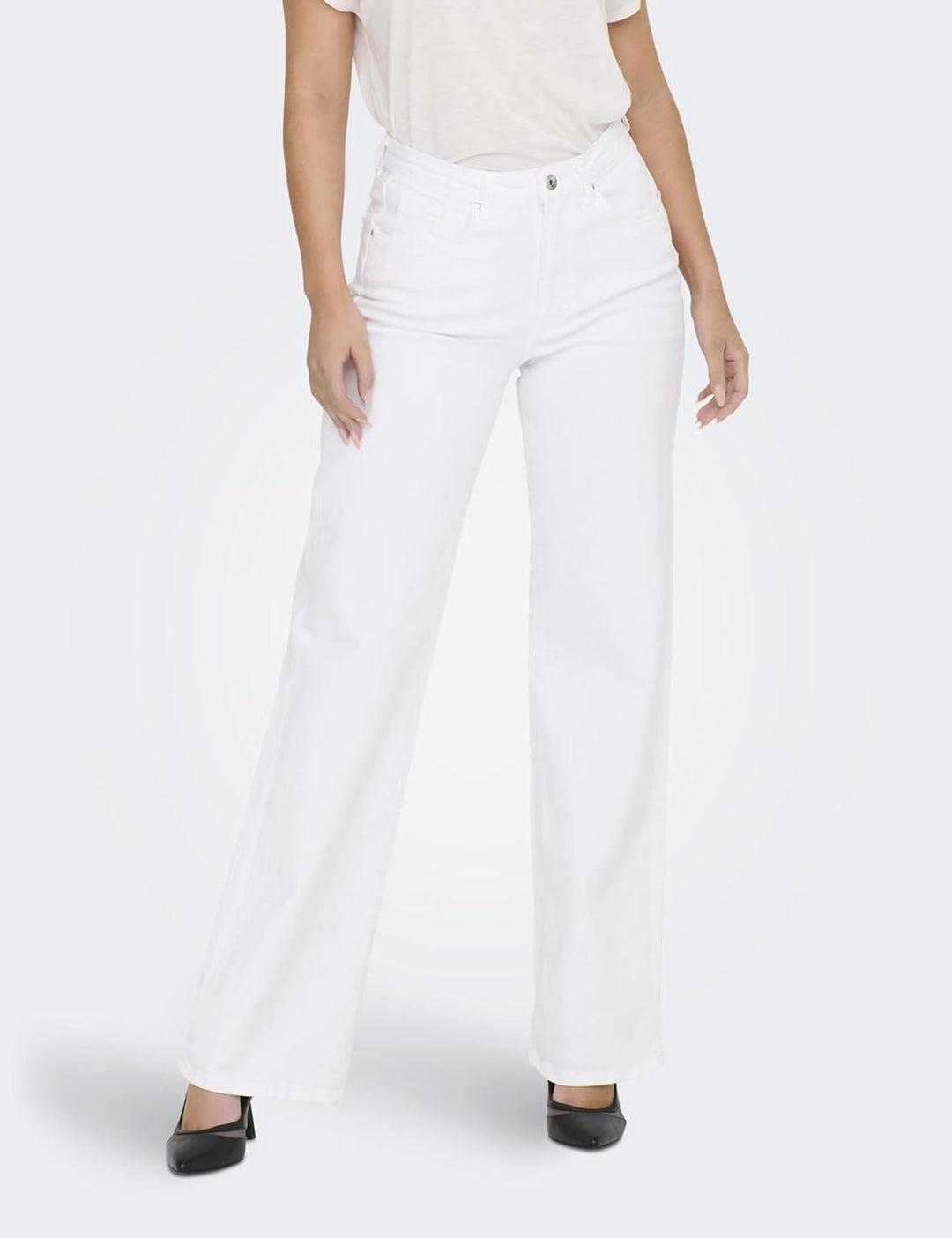 ONLY Female Weit geschnitten ONLJUICY HW Wide Leg DNM REA NOOS 28W / 32L Weiss, 28W / 32L Weiss