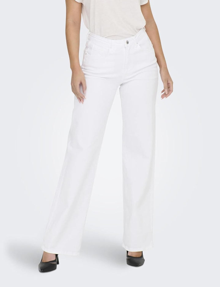 ONLY Female Weit geschnitten ONLJUICY HW Wide Leg DNM REA NOOS 28W / 32L Weiss, 28W / 32L Weiss