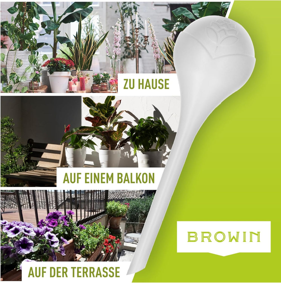 BROWIN® Bewässerungskugeln für Pflanzen | dosierte Bewässerung | Automatische Bewässerungssystem für