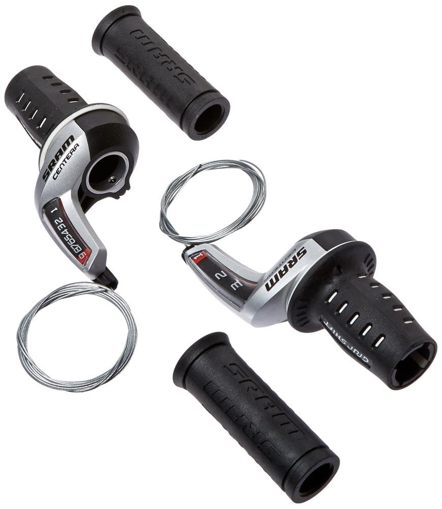 Sram Centera Drehgriffschalterset (9-Fach | hinten | 1:2 | Micro Front) Schwarz, Schwarz