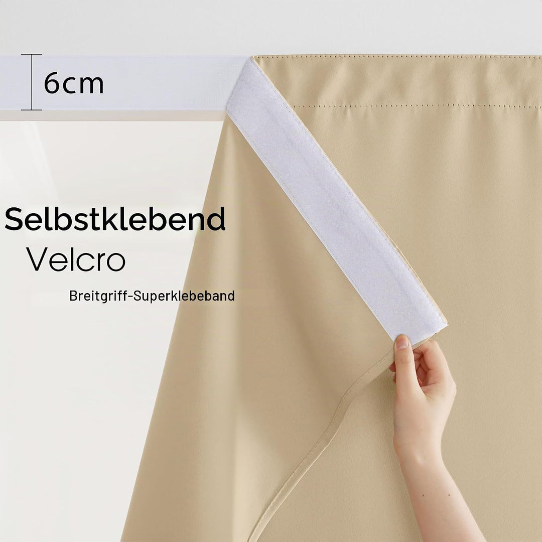 PONY DANCE Outdoorvorhänge mit Klettverschluss und Verdeckten Schlaufen Outdoor Vorhang Wetterfest S
