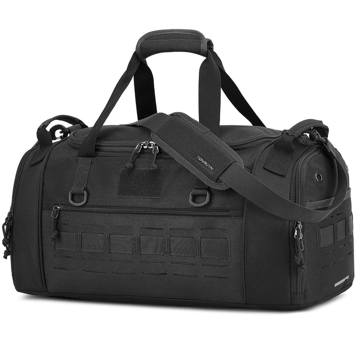 Taktische Sporttasche Herren 45L Reisetasche Mittelgross mit Schuhfach und Laptopfach Leicht Trainin