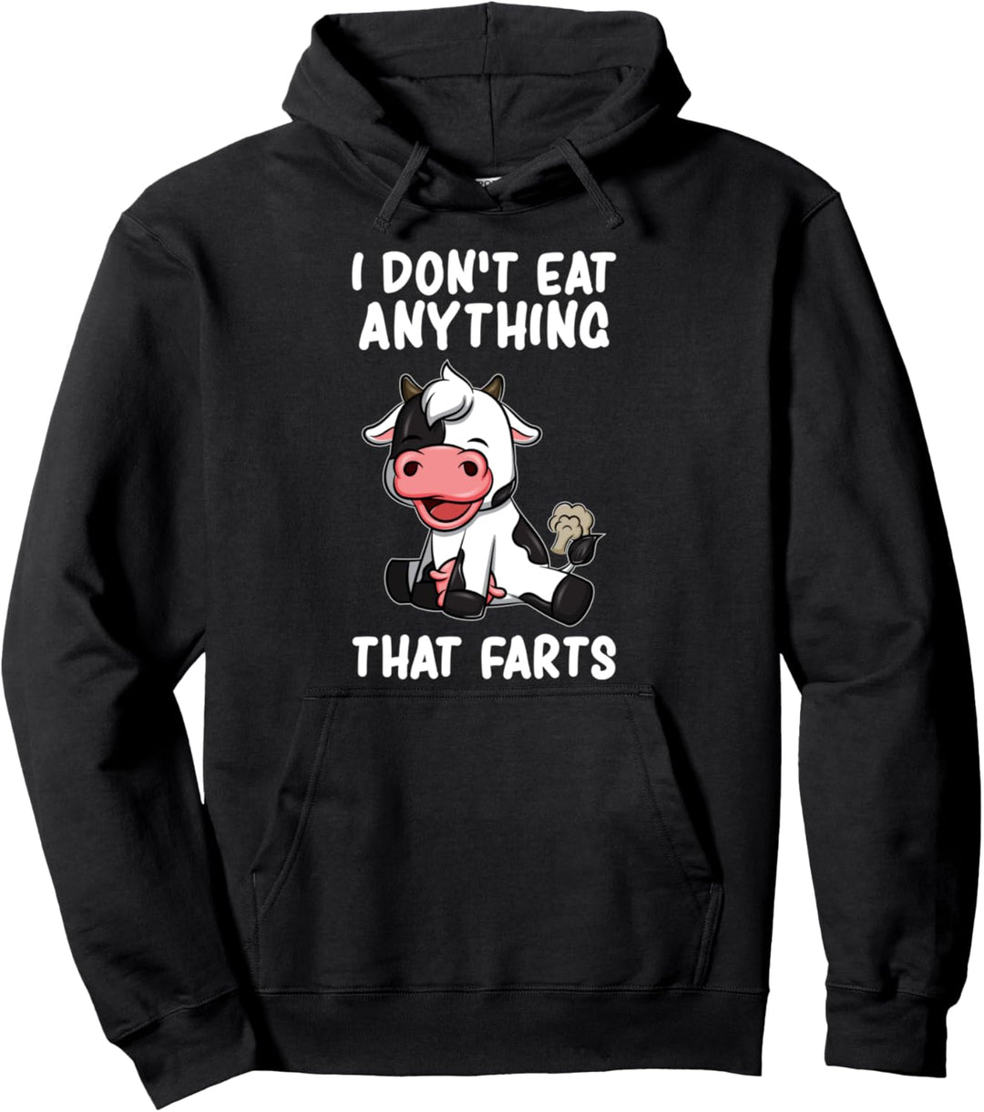 Lustiges Veganer Vegetarier Kuh Pullover Hoodie