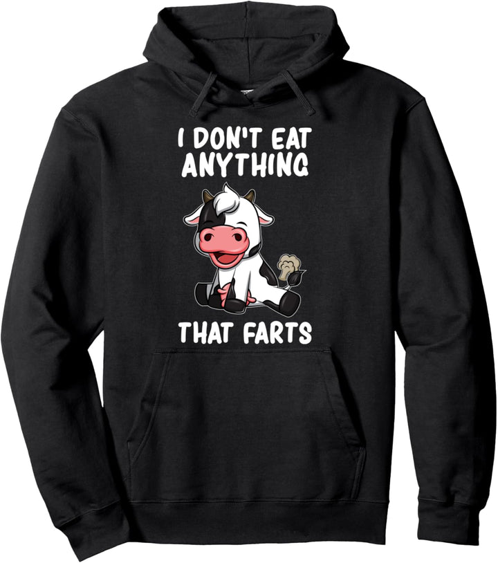 Lustiges Veganer Vegetarier Kuh Pullover Hoodie