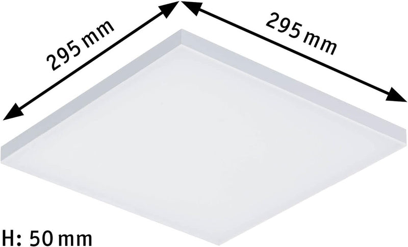 Paulmann 79817 LED Panel Velora eckig incl. 1x16,8 Watt Deckenlampe Weiss matt Lichtpanel Metall Dec