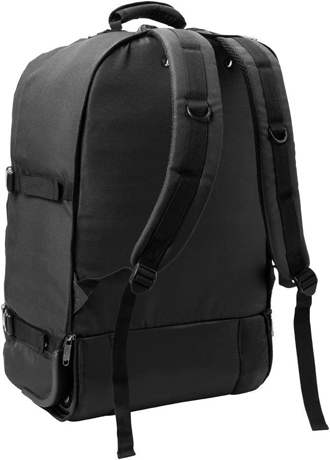 Cabin Max Handgepäck Trolley Reiserucksack Ryanair Handgepäck 55x40x20 44L Schwarz mit Rad 55 x 40 x