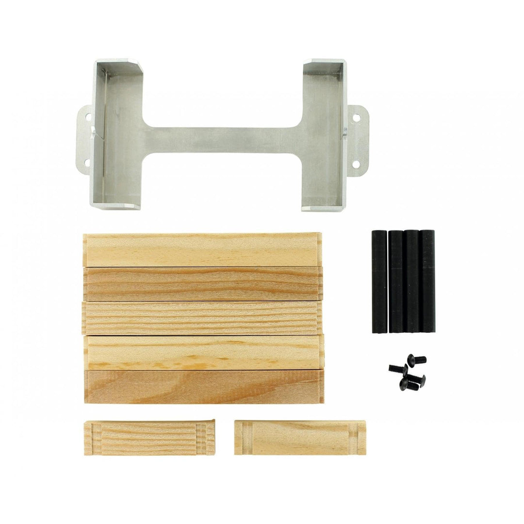 Carson 907449 1:14 Alu Staufach m. Holzbohlen GH TU4, RC, Zubehör für Tamiya Trucks, Ersatzteile, Tu
