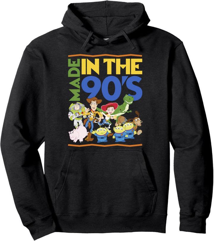 Disney Pixar Toy Story Group Shot Made In The 90's Poster Pullover Hoodie