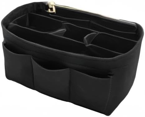 LEXSION Aufbewahrungstasche aus Filz für die Handtasche, passend für Speedy Neverfull, Schwarz (schw