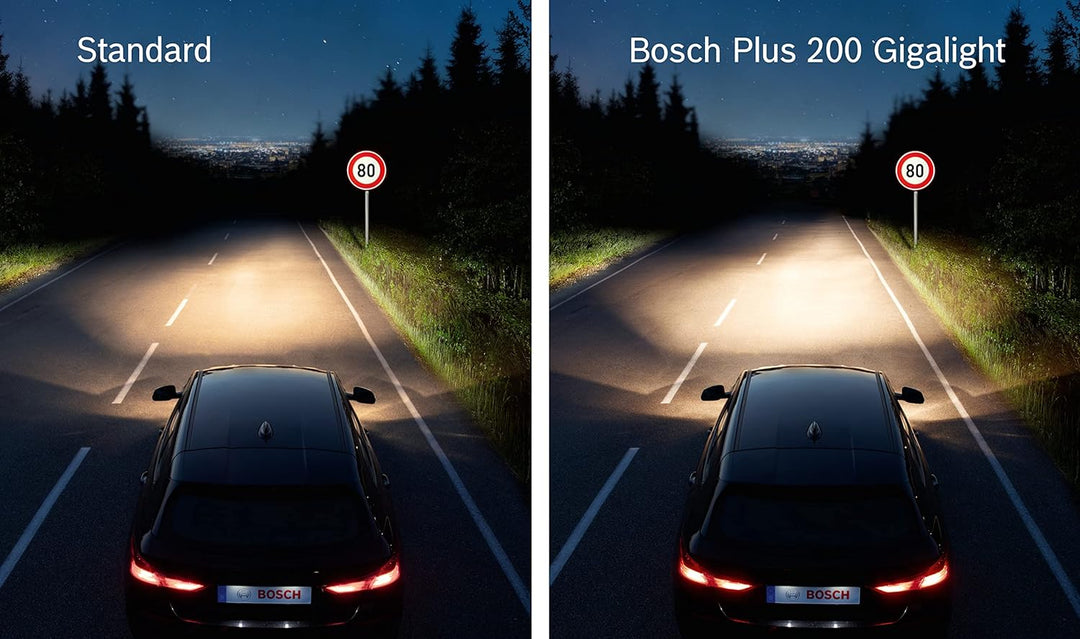 Bosch H7 Plus 200 Gigalight Lampen - 12 V 55 W PX26d - 2 Stücke 2er-Pack Plus 200 Gigalight, 2er-Pac