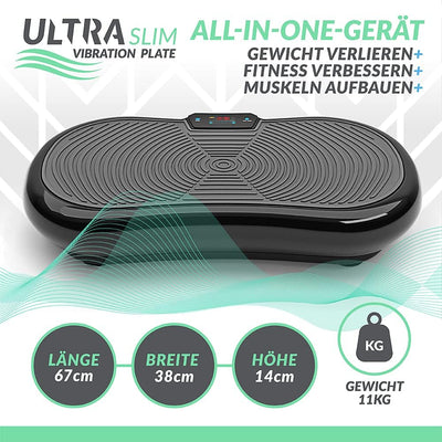 Bluefin Fitness Vibrationsplatte | Fettverbrennung, Muskelaufbau & Ganzkörpertraining | Kompaktes De