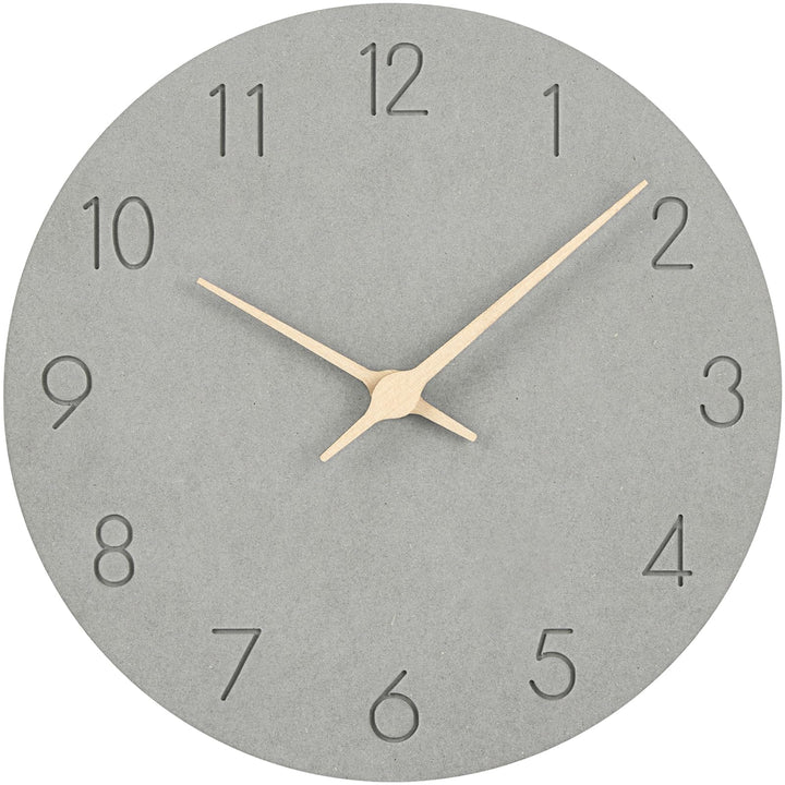 Warminn MDF Holz Wanduhr Ohne TickgeräUsche Lautlos Modern 30cm Quarz Gross Batterie Betriebene Wand