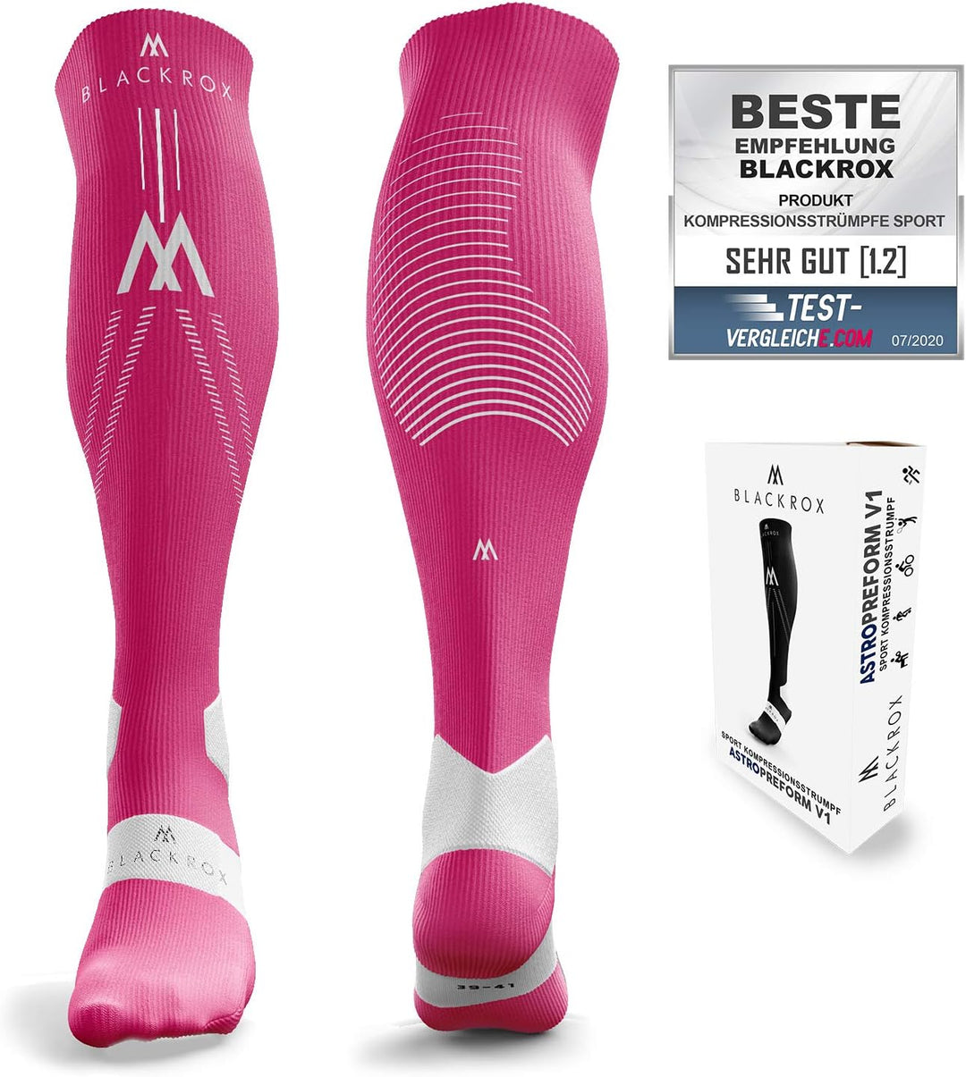 BLACKROX Kompressionsstrümpfe Sport Astropreform Kompressionssocken Vergleichssieger Sportkompressio