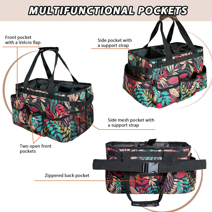 Reinigungs-Caddy-Organizer mit Griff, grosse Caddy Tasche für Haus, Auto und Badezimmer, Reinigungsm