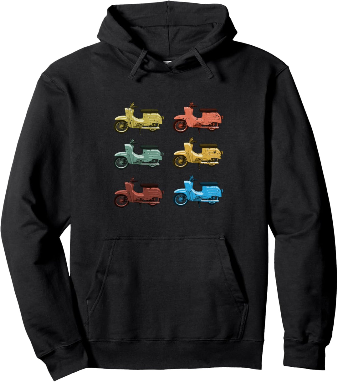 Schwalbe Simson Retro Vintage Nostalgie Moped Simmer Herren Pullover Hoodie
