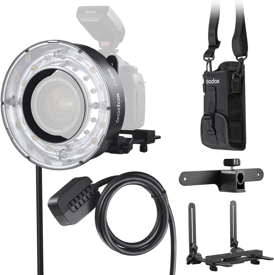 GODOX R200 Ringblitzkopf für AD200 AD200 Pr für 7 Zoll mit Bowens Montage Fotostudio Stroboskoplicht