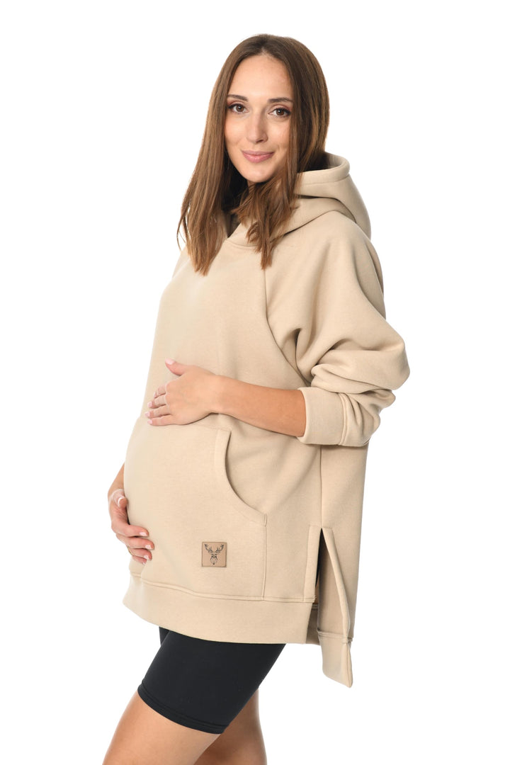 MijaCulture Umstandsmode 2in1 Stillpullover & Umstandspullover Stilltop Stillpulli Stella M014 L-XL