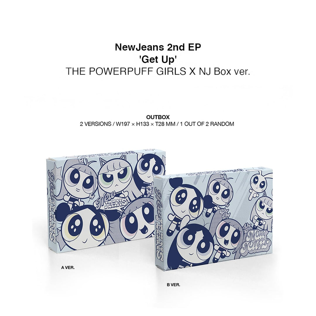 NewJeans - 2nd EP [Get Up] (THE POWEPUFF GIRLS X NJ Box ver. - B Ver.) Outbox + Photobook (A+B+C) +