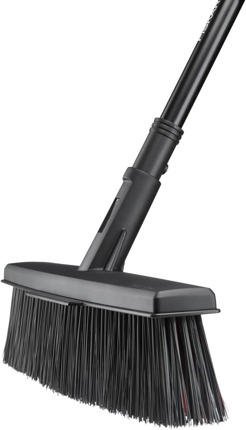 Fiskars Allzweckbesen-Kopf mit Powerclean-Borsten, Breite: 47 cm, L, Kunststoff, Schwarz, Solid, 102