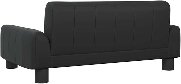 vidaXL Kindersofa Schwarz 70x45x30 cm Kunstleder 70 x 45 x 30 cm Schwarz, 70 x 45 x 30 cm Schwarz