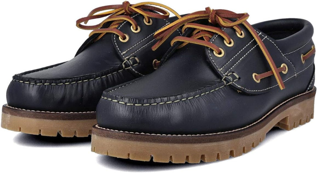 PAYMA - Herren Damen Kinder Bootsschuhe Segelschuhe Mokassins aus Seahorse Geölt Leder 3 Eye Classic