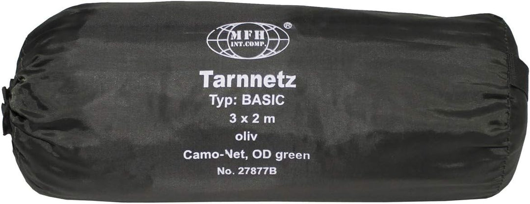 Tarnnetz, 3 x 2 m, "Basic", oliv, mit PVC-Tragebeutel