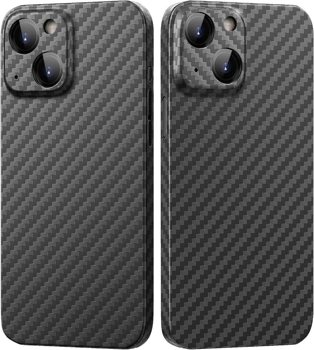 memumi Carbon Hülle für iPhone 13, 100% Aramidfaser Hülle, 0.5 mm Super dünne, Hülle aus echter Aram