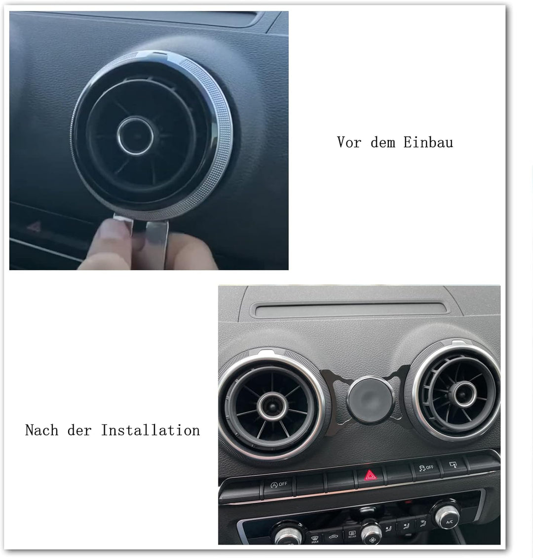 Auto Handyhalterung kompatibel Audi A3 8V und Audi S3 8V geeignet für Smartphone und GPS mit Magnet