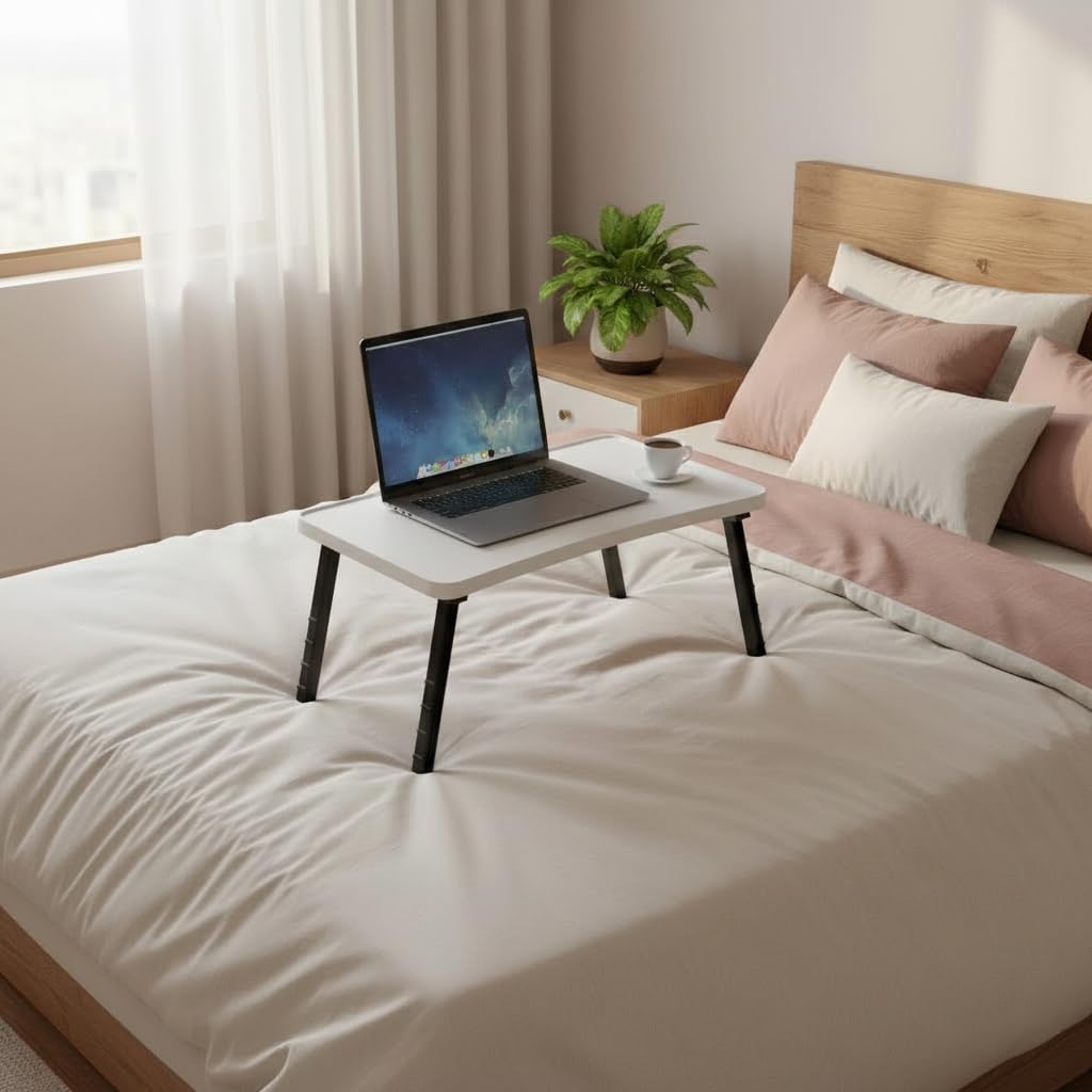 Laptoptisch Klappbar Betttisch Faltbar 59x35x24cm Sofatisch Beistelltisch Couch Bett 7 Farben Schrei