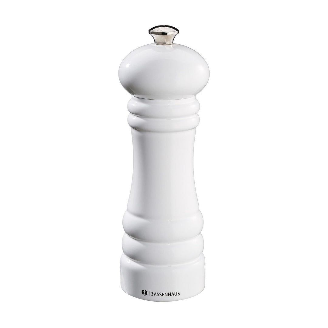 Zassenhaus Pfeffermühle Berlin weiss/glänzend 18 cm Weiss, Weiss