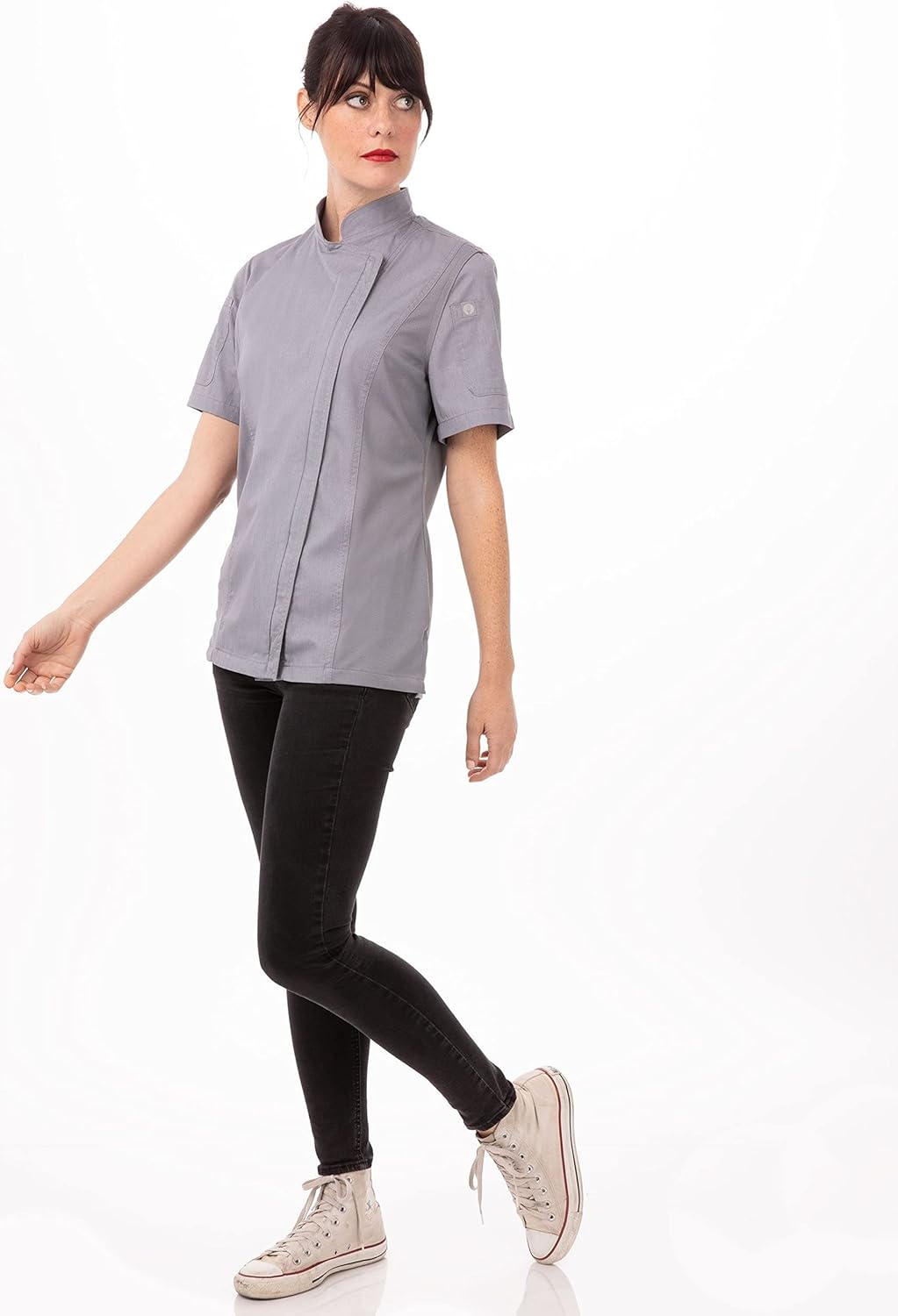Chef Works Damen Springfield Kochmantel Kochjacke XS Grau, XS Grau