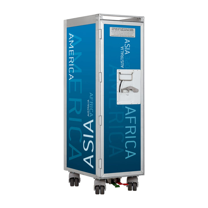 VanDeBord Flugzeugtrolley Kontinente Farbe Kontinente Blau, Rollen Original Rollen, Tür Original Tür