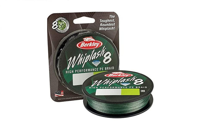 Berkley Whiplash 8 geflochtene Angelschnur – 100 % Dyneema 8-faches Geflecht für Salzwasser- und Süs