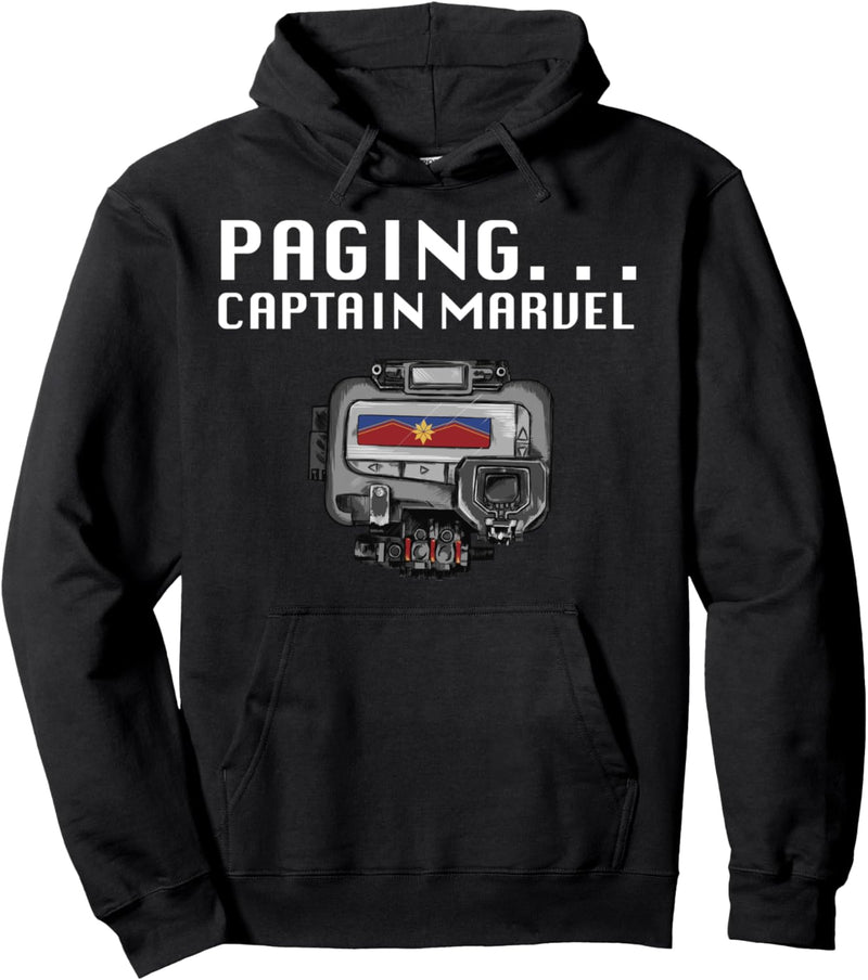 Captain Marvel Paging Captain Marvel Pullover Hoodie