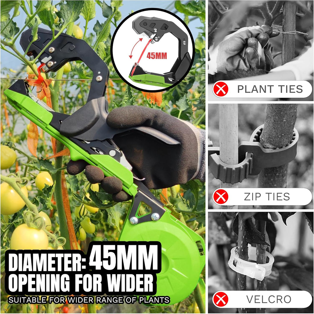 Soojook Bindezange für Pflanzen, 420g Pflanzenbinder Maschine, Plant Tying Machine mit 10000 Stück H