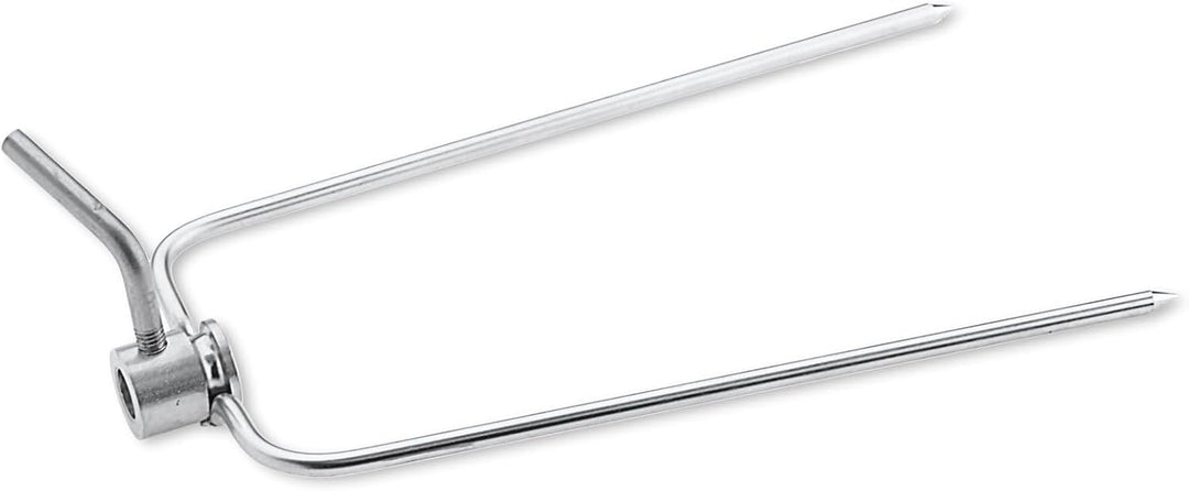 Rotisserie Set 75cm aus Europäischem Edelstahl, Grillspiess, Drehspiess