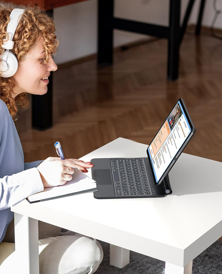Earto Magic Keyboard Nur für iPad Pro 11 M4 2024, Freischwebendes Stand Tastatur Hülle mit Trackpad