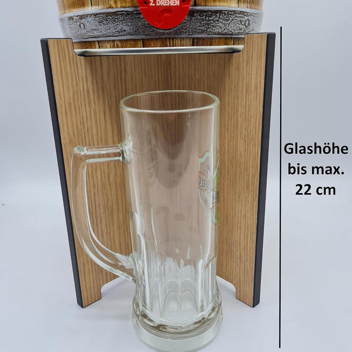 Black Friday 2in1-5 Liter Fasshalter oder gedreht als Weinflaschenhalter Zapfstelle Bierfasshalter f