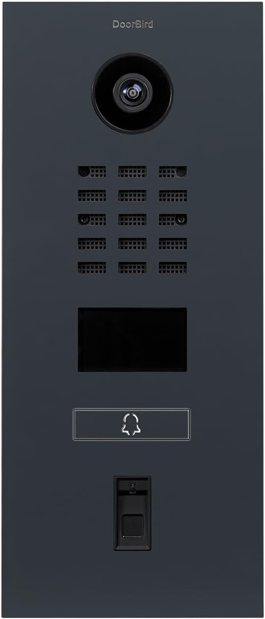 DoorBird D2101FV Fingerprint 50 IP Video Türstation | Video-Türsprechanlage mit 1 Ruftaste, Fingerab
