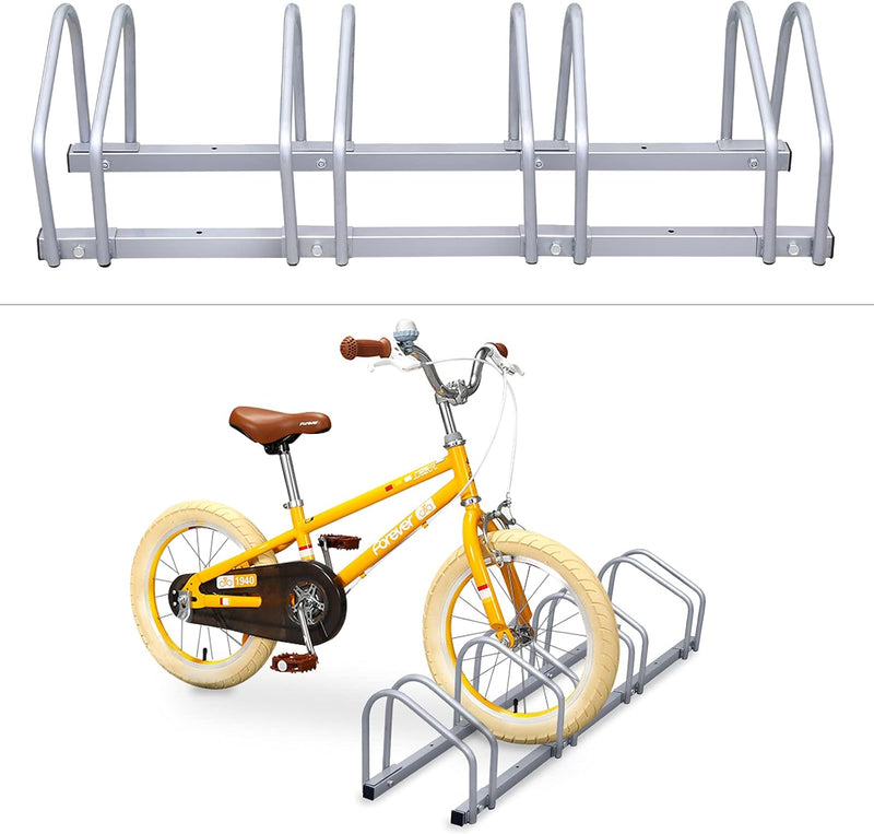 Joparri Fahrradständer für 4 Fahrräder, Fahrradhalterung auf dem Boden, Aufstellständer für Fahrrada