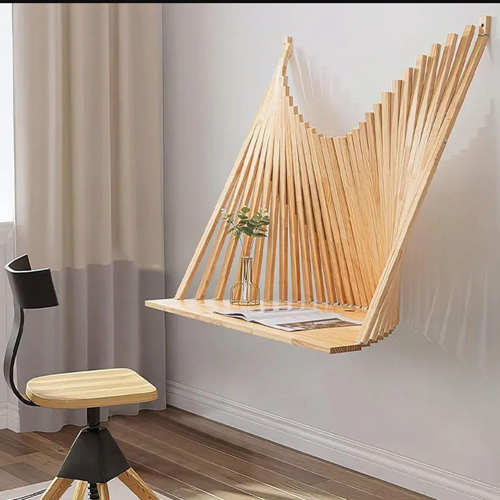 An der Wand montierter Klapptisch, schwebender Laptop-Schreibtisch, herunterklappbarer Wandschreibti