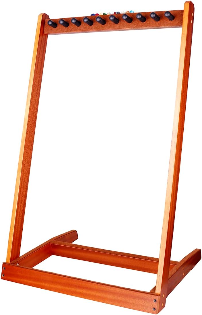 Gitarrenständer, HilerPunk Mehrere Gitarrenständer aus Holz,Gitarren Bodenständer mit Filzpad-Pick S