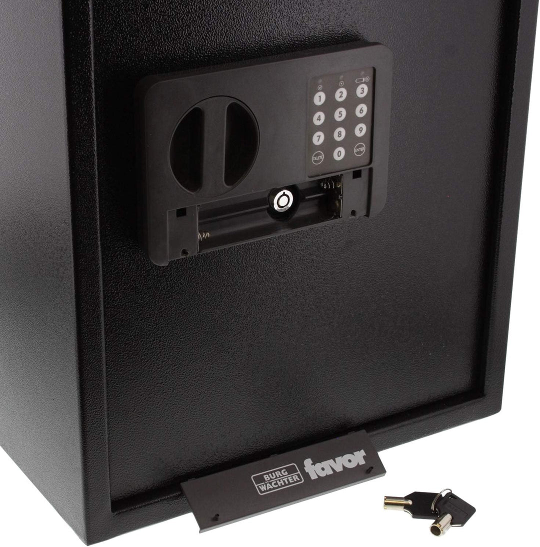 Burg-Wächter Möbeltresor mit Elektronikschloss, inkl. Fachboden, Favor, 55,0 l, 16,5 kg, S9 E, schwa
