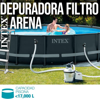 Intex Krystal Clear Sandfilteranlage SX925, Umwälzleistung 2.000 l/h, 26642, Weiss & Surface Skimmer