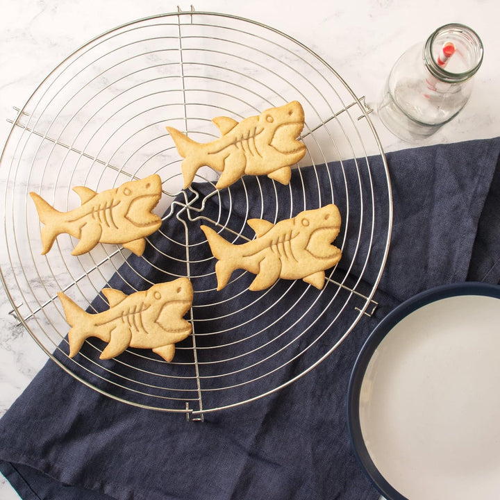 2er Set Megalodon Ausstechformen (Formen: Zahn & Hai), 2 Teile, Bakerlogy