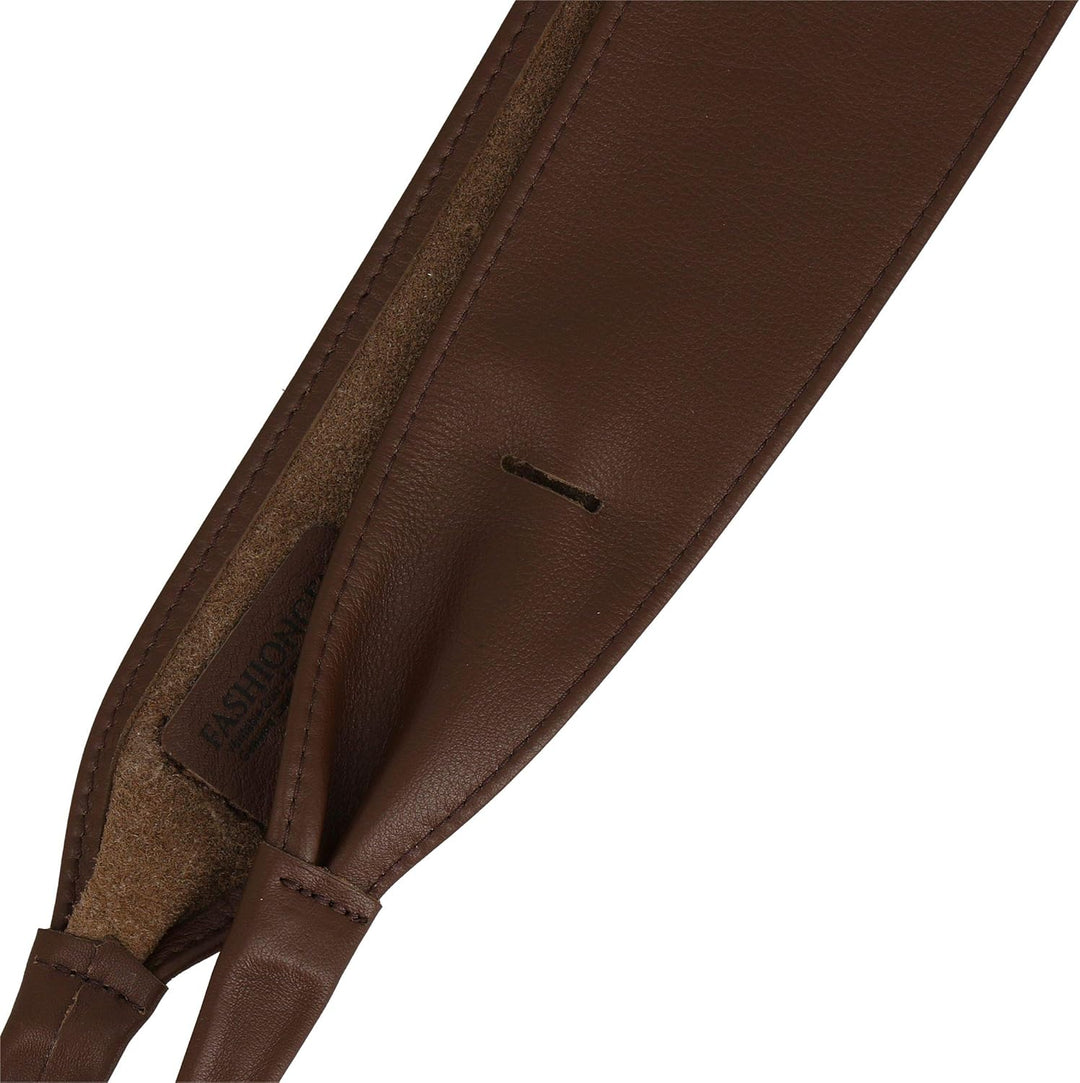 FASHIONGEN - Echtem Rindsleder Vollnarbenleder Obi Gürtel für Damen, Bindgürtel, CASSIANE S-M Braun,