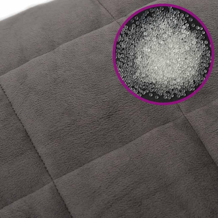 Revera Gewichtsdecke grau 155 x 220 cm 11 kg Stoff