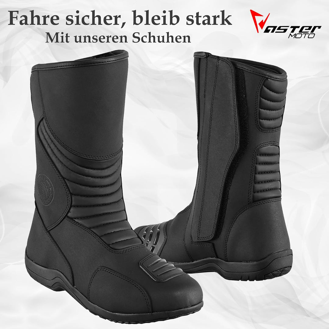 Vaster Moto Motorradschuhe für Herren, verstärkte Strassenschuhe, Motorradstossschutz, rutschfeste S