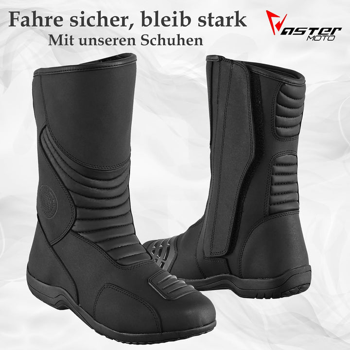 Vaster Moto Motorradschuhe für Herren, verstärkte Strassenschuhe, Motorradstossschutz, rutschfeste S