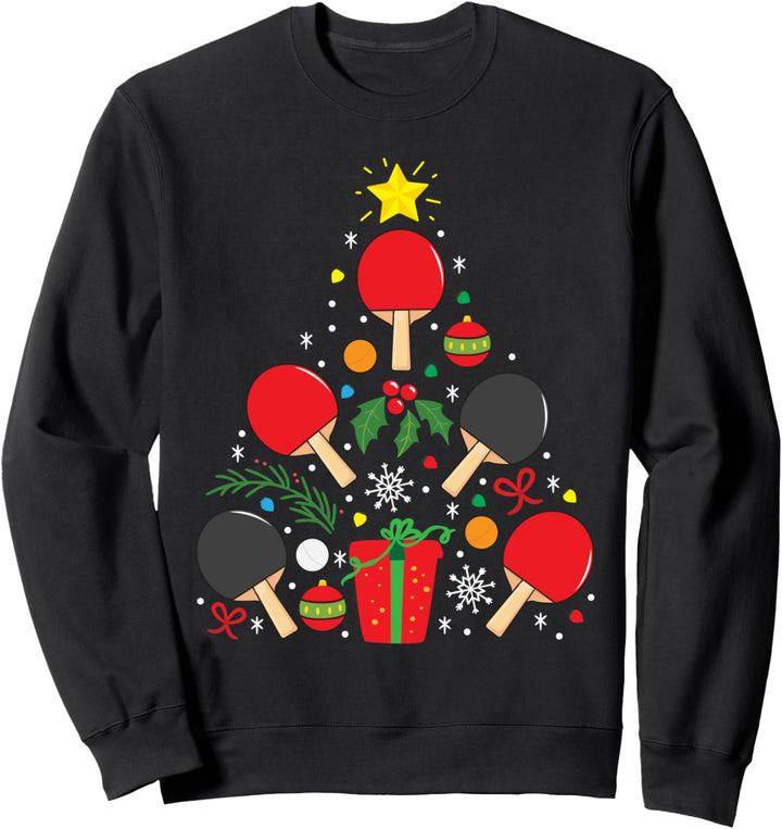 Tischtennis Tischtennis Weihnachten Lustiges Geschenk Jungen Sweatshirt